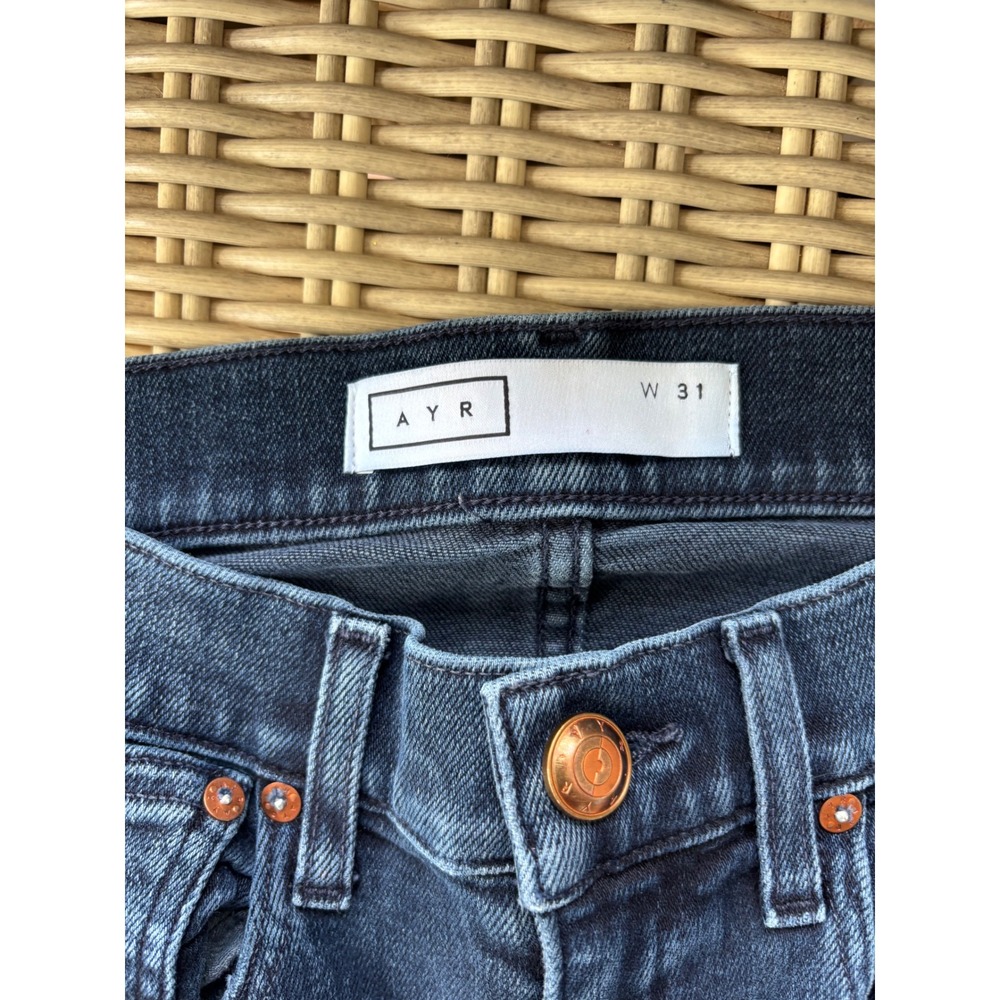 AYR The Superba High Rise Straight Ankle Jeans Size 31 boho layered minimalist - Picture 5 of 10